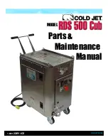 Cold Jet RDS 500 Cub Parts & Maintenance Manual preview