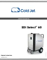 Cold Jet SDI Select 60 Original Instructions Manual preview