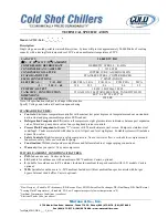 Preview for 20 page of Cold Shot Chillers ACWC-024-E-DR-LT-0-2 Installation, Operation And Maintenance Instructions