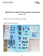 Preview for 1 page of Cold War Studio CWS 32001 Assembly Instructions Manual