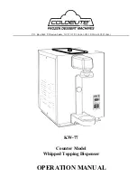 Coldelite KW-77 Operation Manual preview