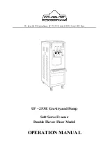 Coldelite UF-253E Gravity and Pump Operation Manual preview