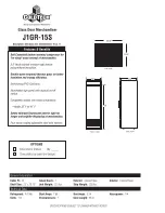 Preview for 2 page of ColdTech J1GR-15S Specifications