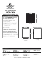 Preview for 2 page of ColdTech J1GR-36W Specifications