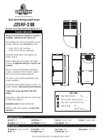 Предварительный просмотр 2 страницы ColdTech J2SRF-20B Specifications