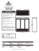 Предварительный просмотр 2 страницы ColdTech J3GR-69S Specifications