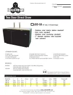 Предварительный просмотр 1 страницы ColdTech JDD-58 Specifications