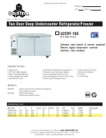 Preview for 1 page of ColdTech U2CRF-16S Specifications