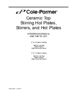 Cole Parmer 04807-20 Operation Manual And Parts List предпросмотр