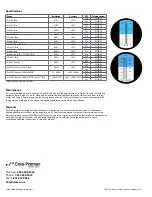 Preview for 2 page of Cole Parmer 81150-30 Operating Instructions