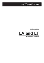 Предварительный просмотр 1 страницы Cole Parmer Balance LA Series Startup Manual