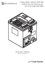 Cole Parmer Electrothermal RAK30 HW & R Instruction Manual preview