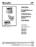 Cole Parmer Masterflex I/P 7592-20 Operating Manual preview