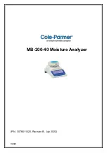 Cole Parmer MB-200-40 Instruction Manual предпросмотр