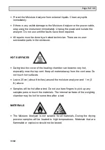 Предварительный просмотр 12 страницы Cole Parmer MB-200-40 Instruction Manual