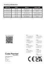 Preview for 24 page of Cole Parmer MP-200 Series Instruction Manual