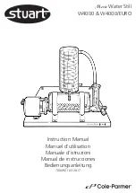 Preview for 1 page of Cole Parmer Stuart W4000 Instruction Manual