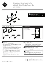 Colebrook Bosson Saunders AV/VC One AVS/021/RM1 Installation Instructions предпросмотр