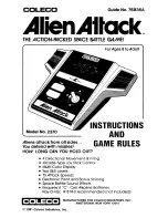 Preview for 1 page of Coleco Alien Attack 2370 Instruction Manual