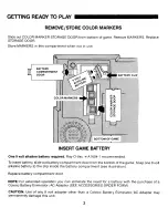 Предварительный просмотр 3 страницы Coleco Quiz Wiz Challenger Instruction Booklet