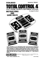 Coleco TOTAL CONTR0L 4 Instructions Manual preview