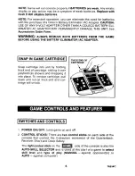 Preview for 5 page of Coleco TOTAL CONTR0L 4 Instructions Manual