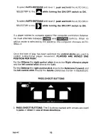 Preview for 16 page of Coleco TOTAL CONTR0L 4 Instructions Manual