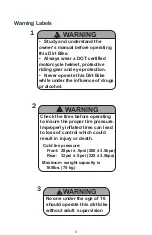 Предварительный просмотр 9 страницы Coleman Powersports 70DX 2020 Owner'S Manual