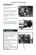 Preview for 17 page of Coleman Powersports BT200X Owner'S Manual