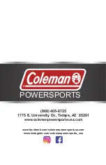 Preview for 40 page of Coleman Powersports CC100X Owner'S Manual