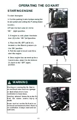 Предварительный просмотр 20 страницы Coleman Powersports CK196 2021 Owner'S Manual