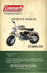 Предварительный просмотр 1 страницы Coleman Powersports CT200U-EX Owner'S Manual