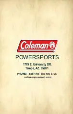 Предварительный просмотр 46 страницы Coleman Powersports KT196 Owner'S Manual