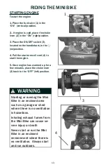 Предварительный просмотр 17 страницы Coleman Powersports RB100 2021 Owner'S Manual