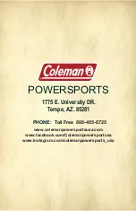 Предварительный просмотр 38 страницы Coleman Powersports RB100 2021 Owner'S Manual