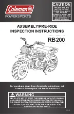 Предварительный просмотр 1 страницы Coleman Powersports RB200 Assembly And Inspection Manual