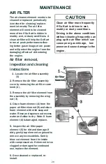 Предварительный просмотр 29 страницы Coleman Powersports Realtree RTK200 Owner'S Manual