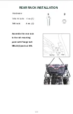 Предварительный просмотр 10 страницы Coleman Powersports RTK196 Assembly Instructions Manual