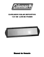 Preview for 8 page of Coleman 1.5 Watt Solar 12V Power Sports Charger User Manual