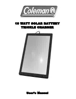 Coleman 10 WATT SOLAR BATTERY TRICKLE CHARGER User Manual предпросмотр