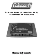 Предварительный просмотр 14 страницы Coleman 12 VOLT 30 AMP SOLAR CHARGE CONTROLLER User Manual