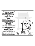 Coleman 2000 Series LG20510E Parts List предпросмотр