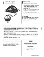 Предварительный просмотр 2 страницы Coleman 2000012456 Setup Instructions