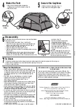 Предварительный просмотр 3 страницы Coleman 2000015111 Setup Instructions