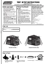 Coleman 2126169 Setup Instructions preview