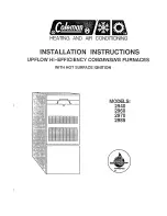 Preview for 1 page of Coleman 2940 Installation Instructions Manual