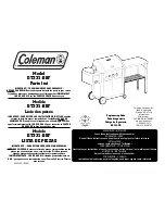 Coleman 3300 Series DT331-BBF Parts List предпросмотр