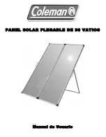 Preview for 11 page of Coleman 36 WATT FOLDING SOLAR PANEL User Manual