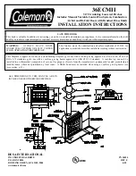 Coleman 36ECMII Installation Instructions Manual предпросмотр