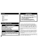 Preview for 2 page of Coleman 5034-700 Instructions For Use Manual